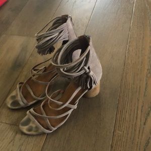 Jeffrey Campbell Suede Tassel Strappy Sandal